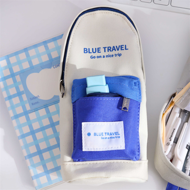 Blue Travelling Backpack Pencil Bag03