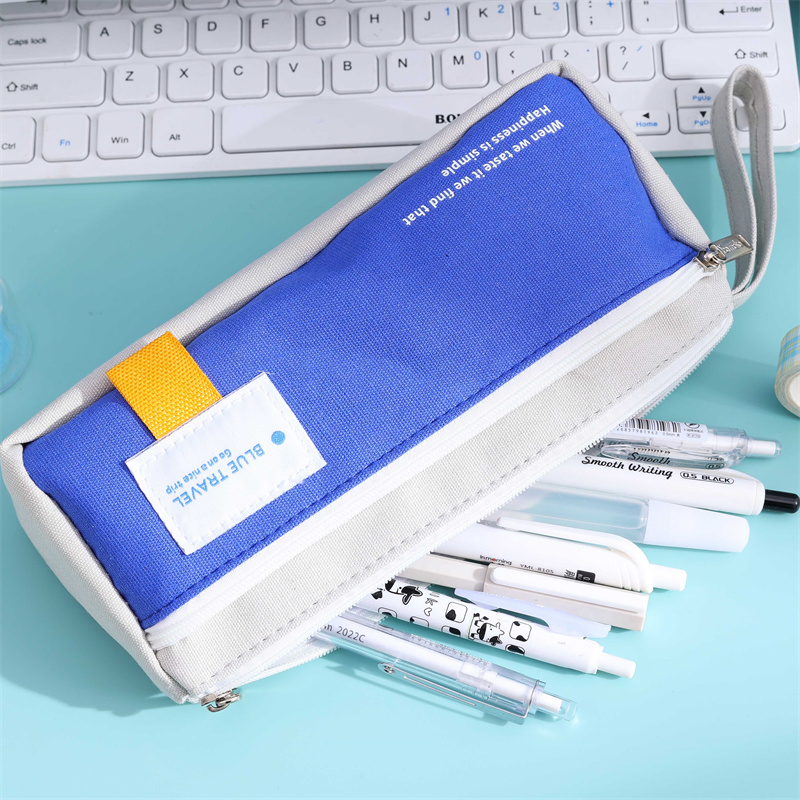 Blue Traveling Double Layer Multifunction Pencil 05