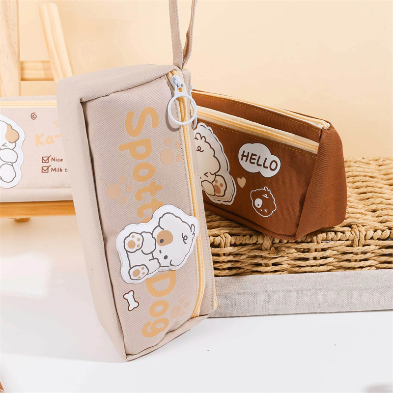 Cartoon Dotted Gog Multifunction Pencil Bag04