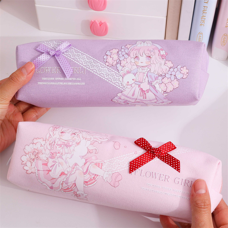 Cartoon Square Pencil Bag Cosmetic for girls06