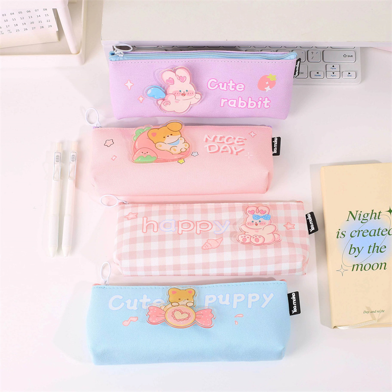 Cartoon beautiful Triangle Pencil Bag for girls05