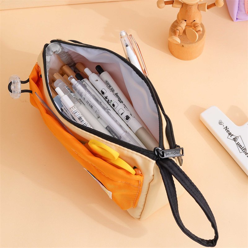 Cream Jam Pulling Multifunction Pencil Bag05