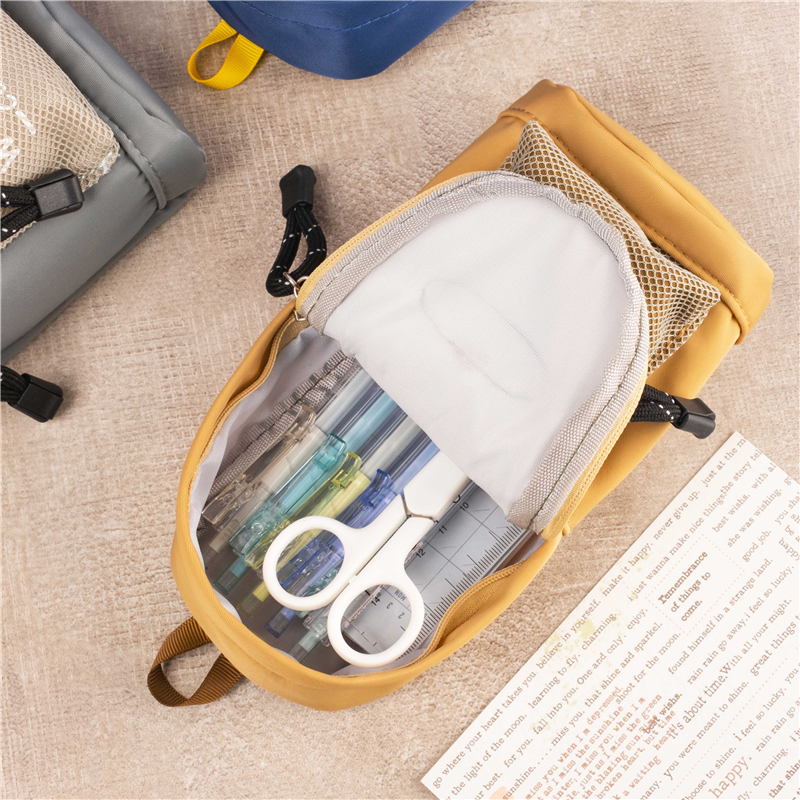 MK-7699 Schoolbag Pen Bag Pencil Bag Makeup Pocket Cute Canvas Wallet 01