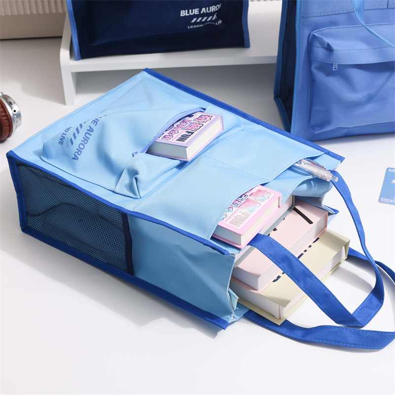 MK-8028 Handheld Pen Bag Oxford Cloth Pencil Bag Muti-functional Study Pocket 05