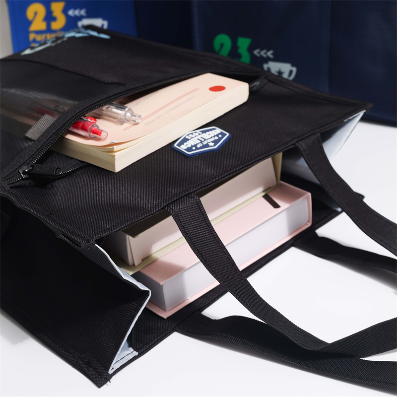 MK-8081 Handheld Pen Bag Oxford Cloth Pencil Bag Muti-functional Study Bag Stationery Pocket 04