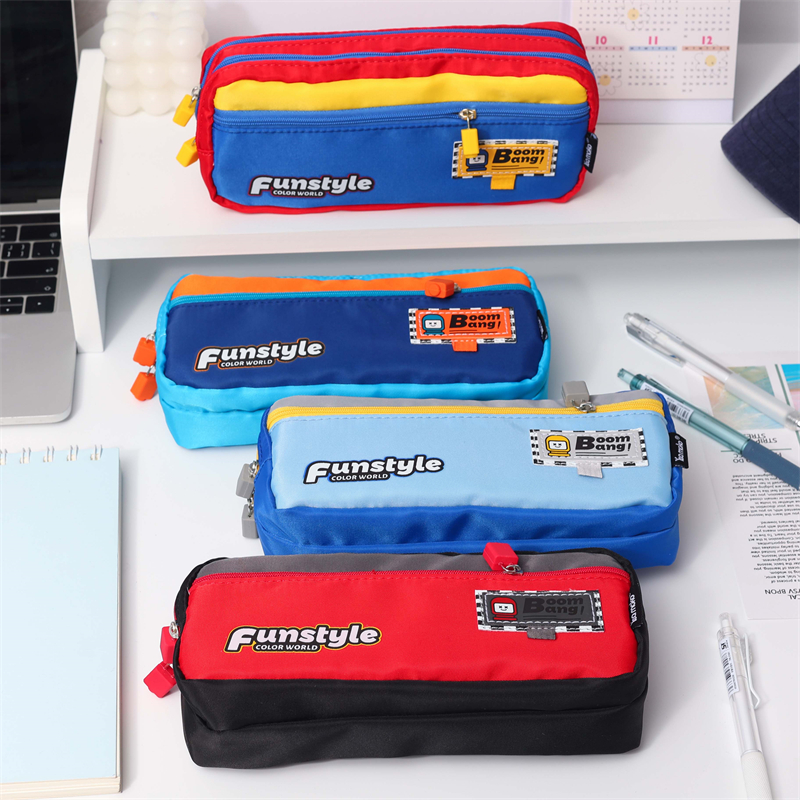 MK-8138 Jakar Alƙala ta Square Uku Kayan Aikin Zinki Uku Jakar Karatun Jakar Pencil Bag 08