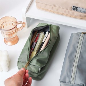 MK-8276 Square Pen Bag Multi-functional Stationery Case Canvas Pencil Bag School Study Bag (5)