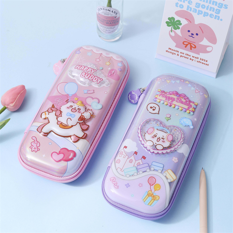 MK-8376 Pearl EVA Pencil Box Draagbare Pen Case Rits Stationery Case Pen Bag Potlead Bag Stationery Pocket (2)