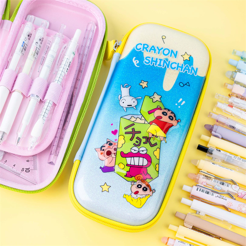 MK-8394 Bilayer Pencil Case Igbe akwụkwọ nwere okpukpu abụọ amụ akpa akwụkwọ pensụl nwere ọtụtụ ọrụ na-arụ ọrụ nke ọma (8)