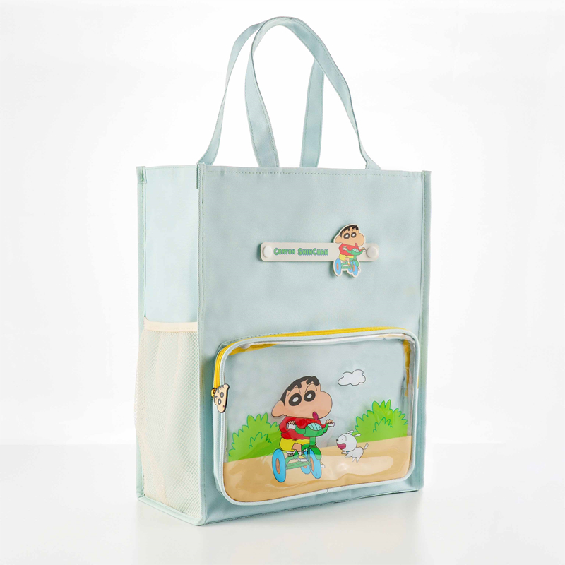 MK-8496 Crayon Shin Chan Front Pocket Pencil Bag Big Capacity Pen Bag Oxford Multi-functional Stationery Schoolbag (11)