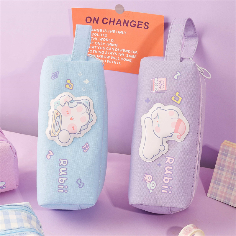 I-Multifunction Cartoon Double Zipper Pencil Bag for04