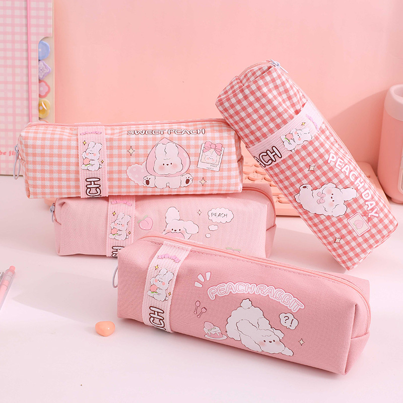 Sweet-Peach-Bunny-Square-Pencil-Bag1